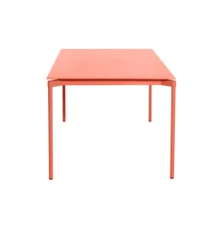 Table Rectangulaire Fromme Metal Rose Orange / Aluminium - 180 X 90 Cm - Petite Friture