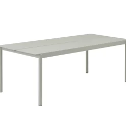 Table Rectangulaire Linear Metal Gris /  220 X 90 Cm - Muuto