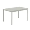 Table Rectangulaire Linear Metal Gris / 140 X 75 Cm - Muuto