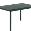 Table Rectangulaire Linear Metal Vert / 140 X 75 Cm - Muuto