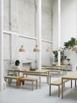 Table Rectangulaire Linear Wood Bois Naturel / 200 X 90 Cm - Muuto