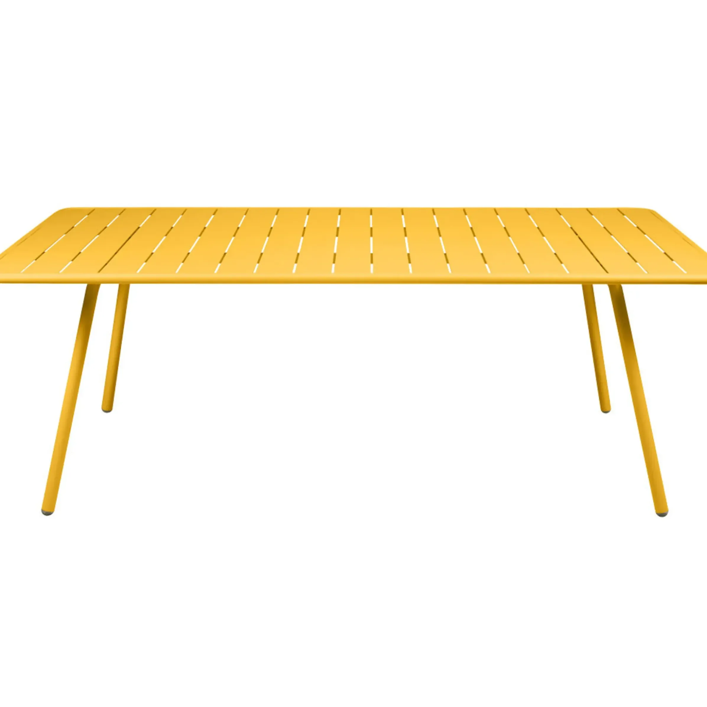Table Rectangulaire Luxembourg Metal Jaune / 8 Personnes - 207 X 100 Cm - Aluminium - Fermob