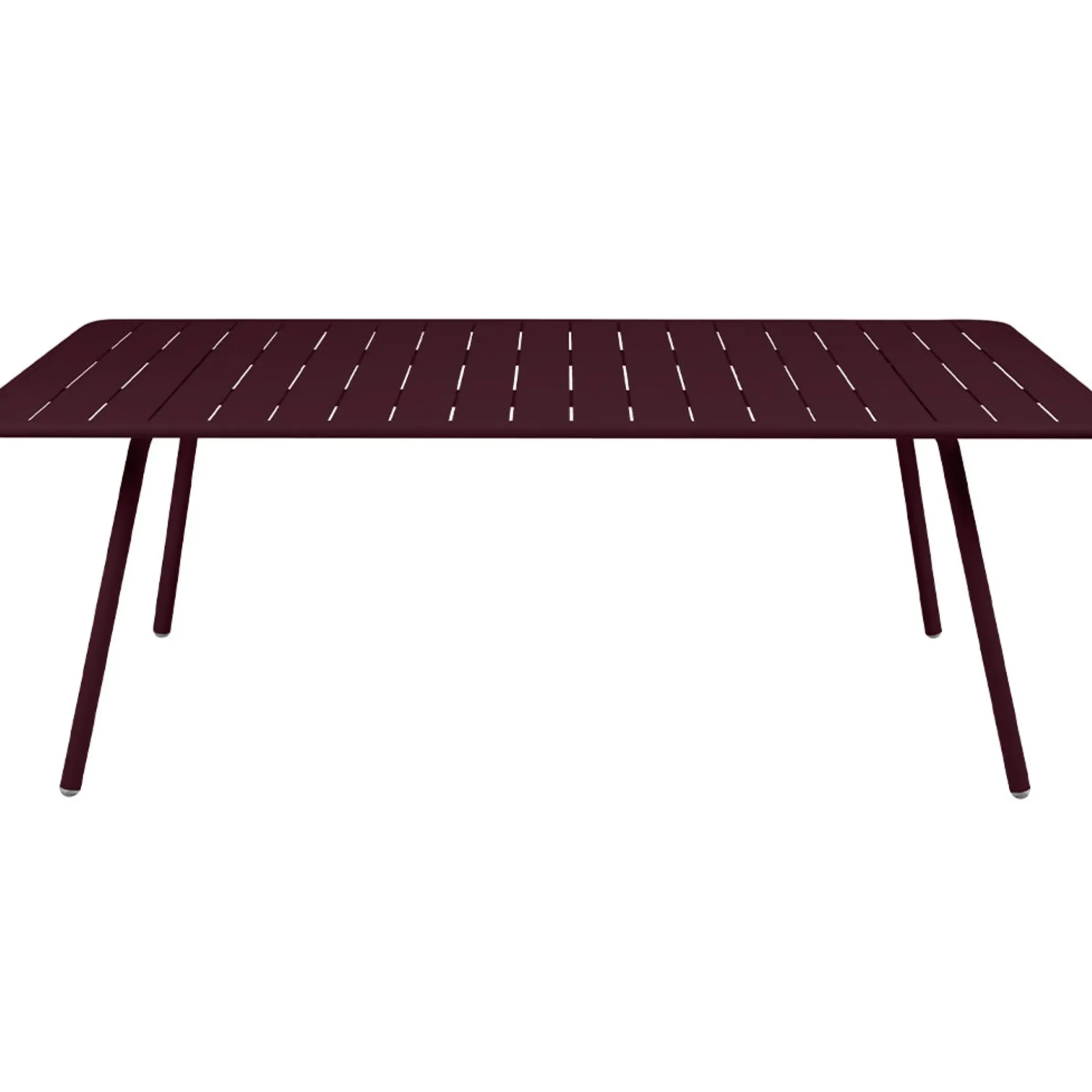 Table Rectangulaire Luxembourg Metal Rouge / 8 Personnes - 207 X 100 Cm - Aluminium - Fermob