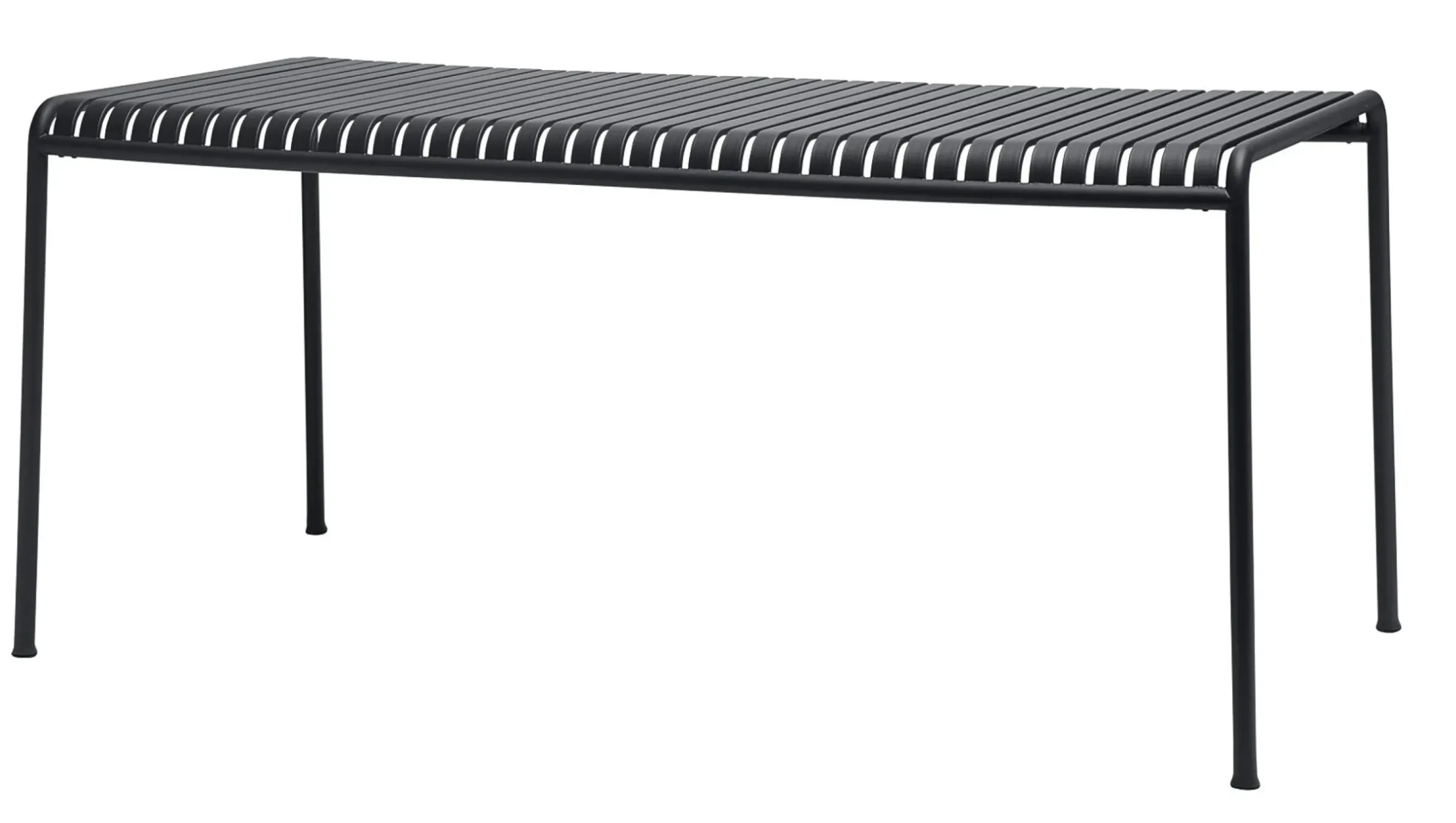 Table Rectangulaire Palissade Metal Gris Noir / 170 X 90 Cm Cm - R & E Bouroullec - Hay