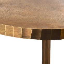 Table Ronde Mace Or Metal / O 61 X H 76 Cm - Pols Potten