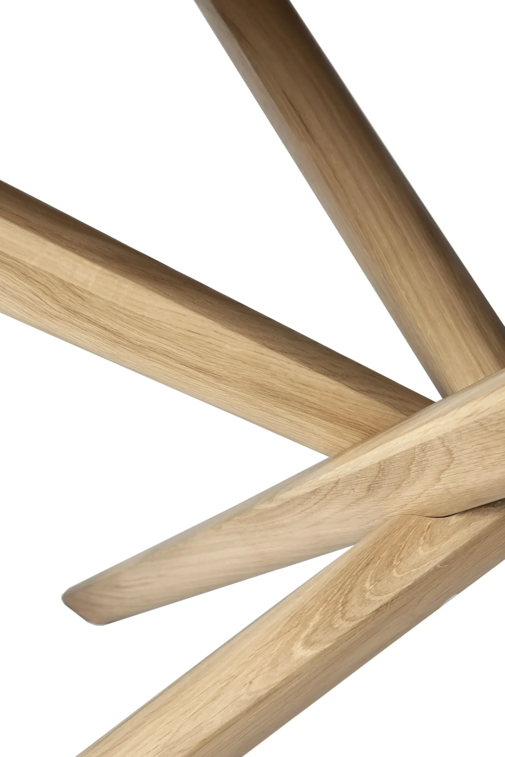 Table Ronde Mikado Bois Naturel / Massif - O 150 Cm - Ethnicraft