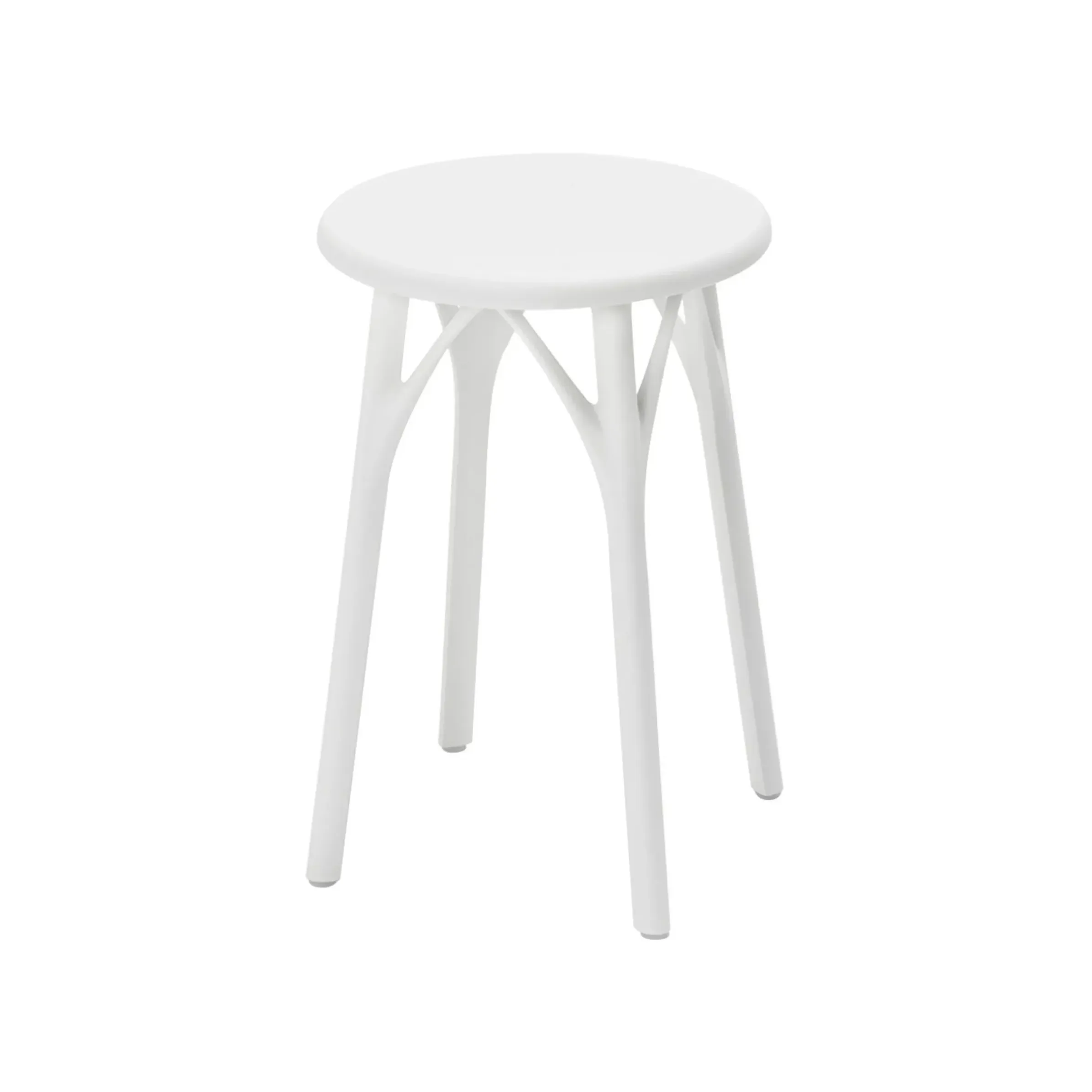 Tabouret A.I. Light Plastique/ H 45 Cm - Concu Par Intelligence Artificielle / Recycle - Kartell