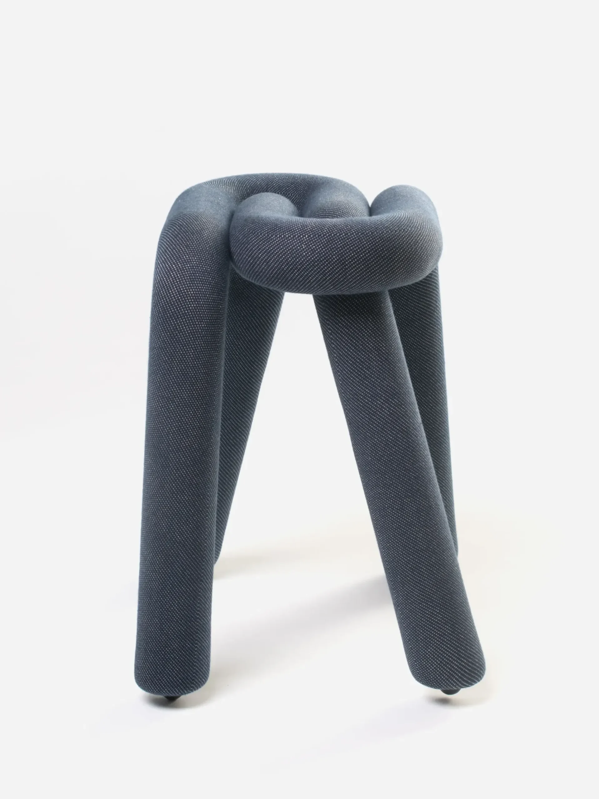 Tabouret Bold Tissu Bleu Rembourre / Tissu - Moustache