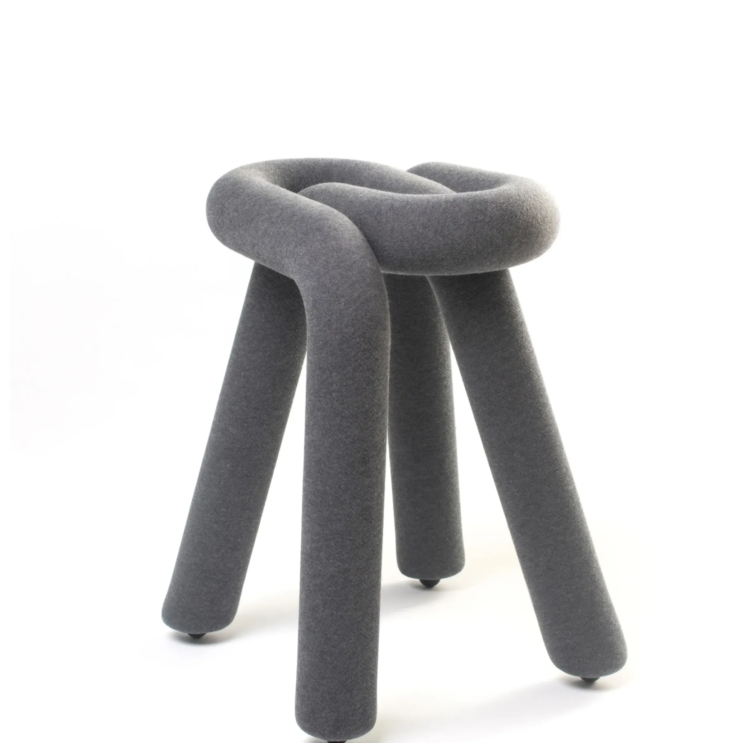 Tabouret Bold Tissu Gris Rembourre / Tissu - Moustache