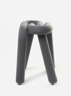 Tabouret Bold Tissu Gris Rembourre / Tissu - Moustache