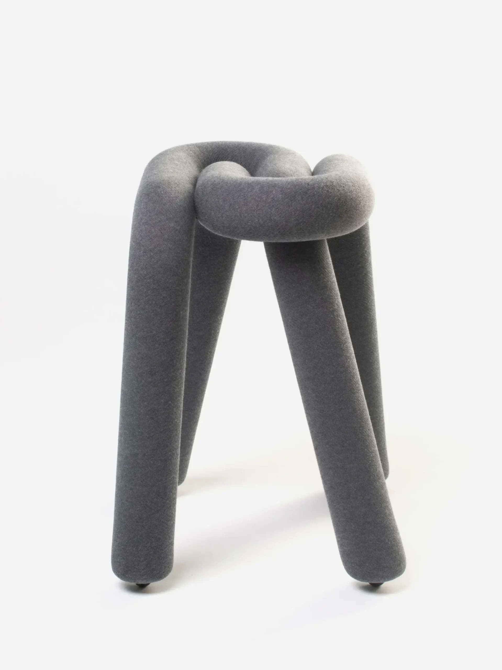Tabouret Bold Tissu Gris Rembourre / Tissu - Moustache