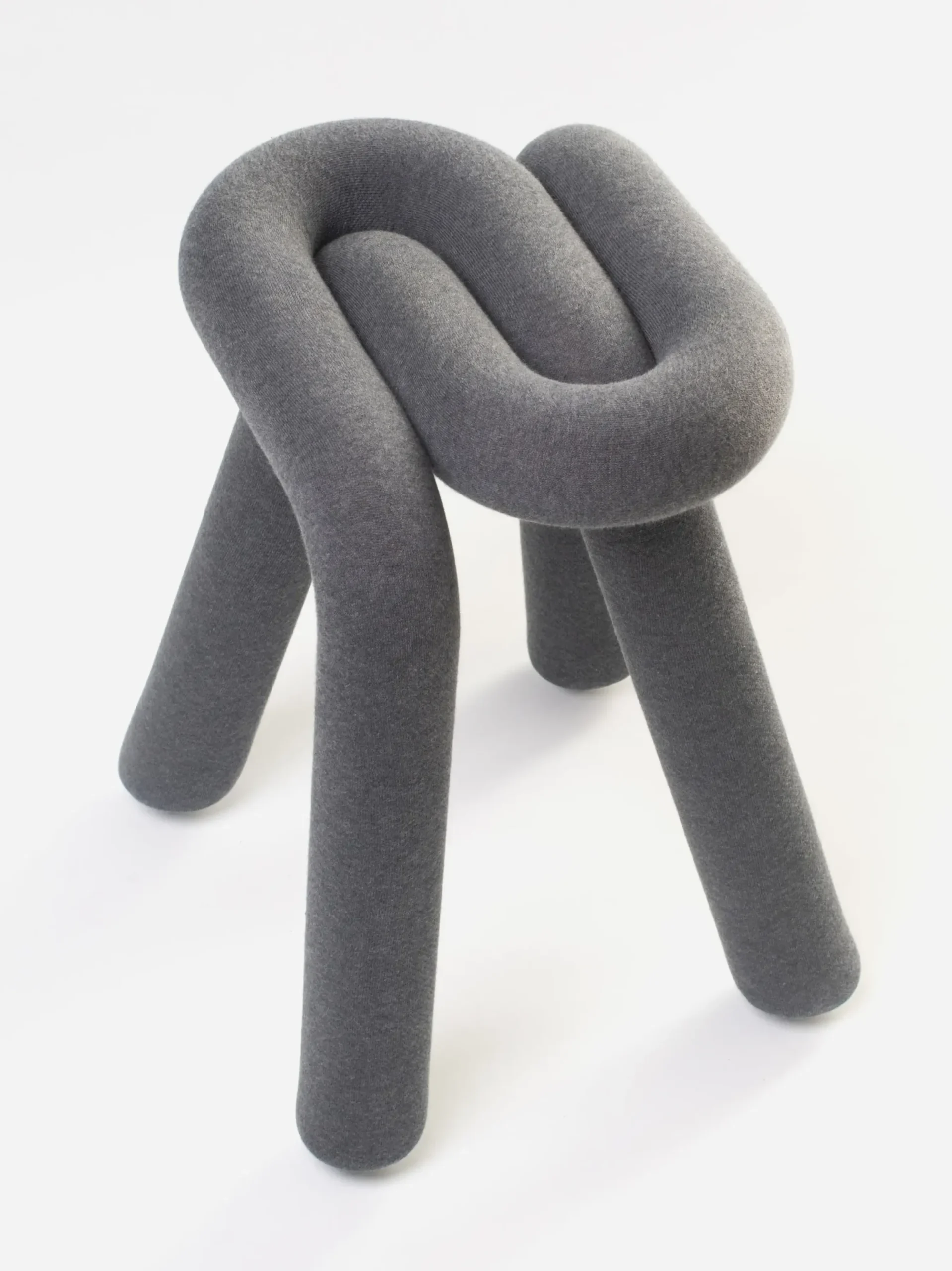 Tabouret Bold Tissu Gris Rembourre / Tissu - Moustache