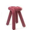 Tabouret Bold Tissu Rouge Rembourre / Tissu - Moustache