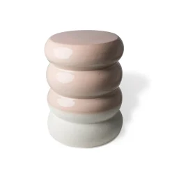 Tabouret Chubby Ceramique Rose / Ceramique - O34 X H44 Cm - Pols Potten