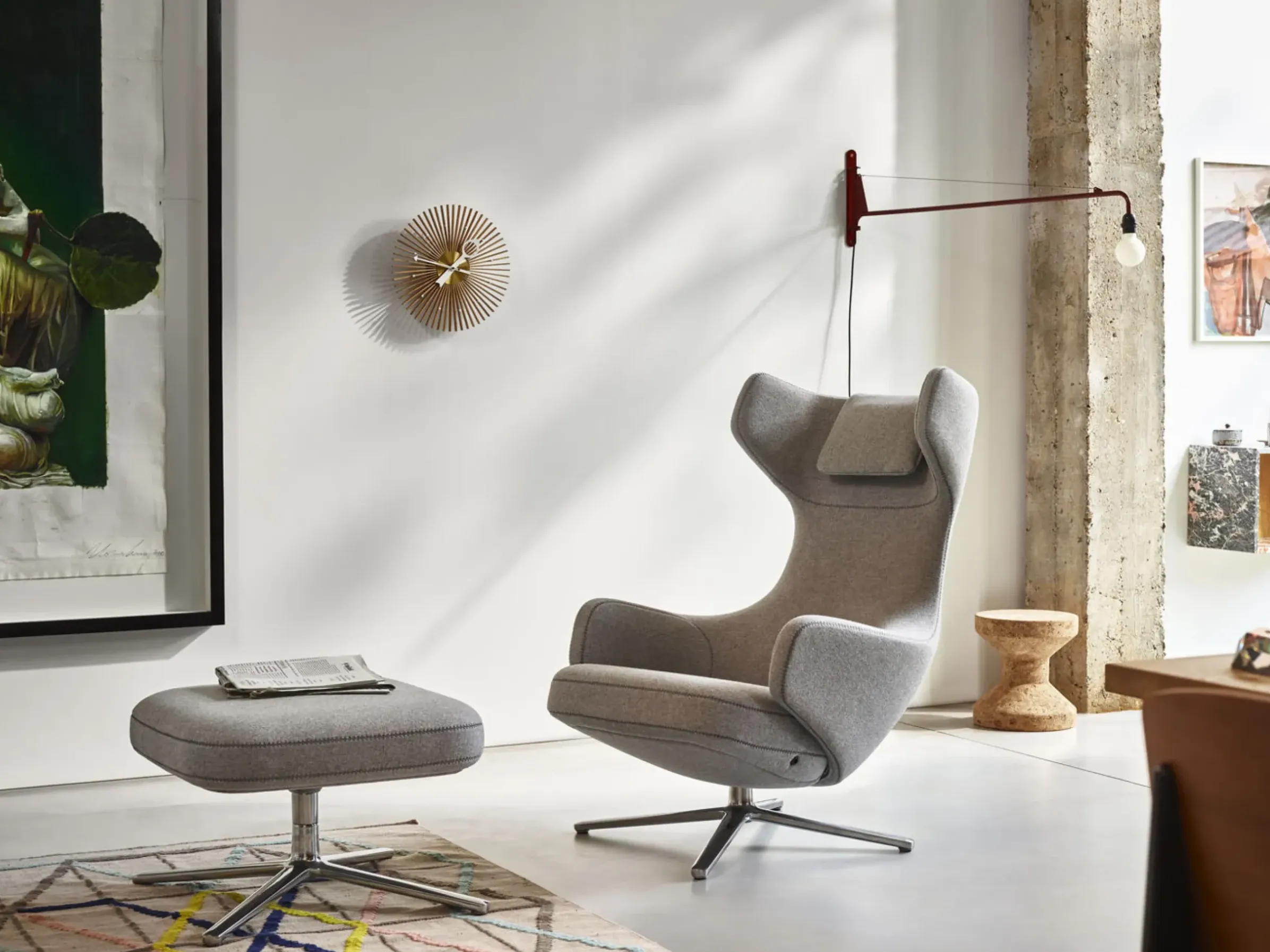 Tabouret Cork Family - Marron Beige / - Jasper Morrison, 2004 - Vitra