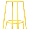 Tabouret De Bar Huggy Metal Jaune / H 65 Cm - Aluminium - Maiori