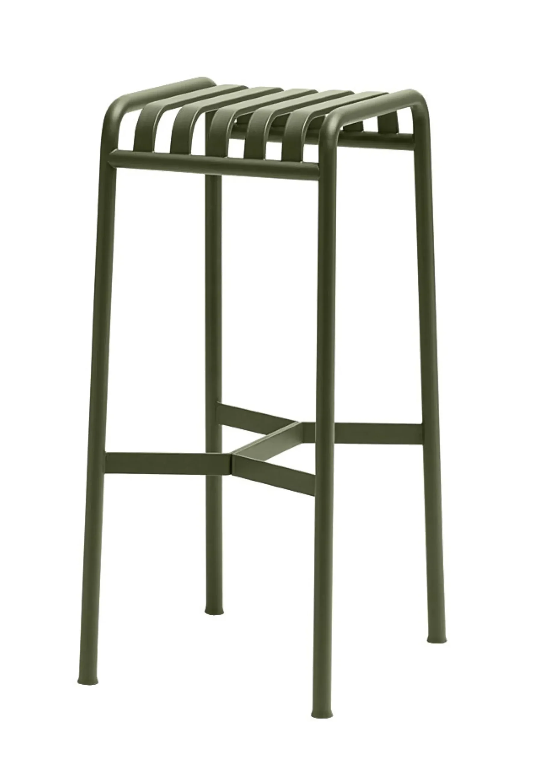 Tabouret De Bar Palissade Metal Vert / H 75 Cm - R & E Bouroullec - Hay