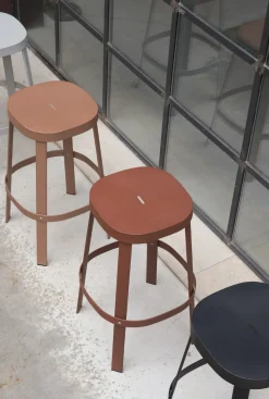 Tabouret De Bar Thor Metal Blanc / H 75 Cm - Emu