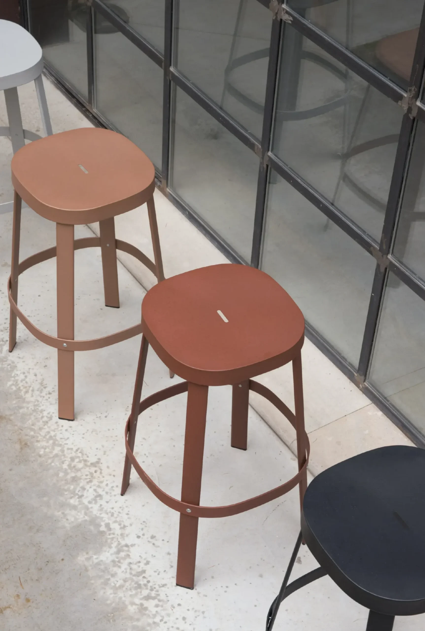 Tabouret De Bar Thor Metal Blanc / H 75 Cm - Emu