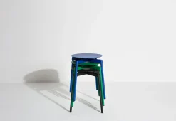 Tabouret Empilable Fromme Metal Vert / Aluminium - Petite Friture