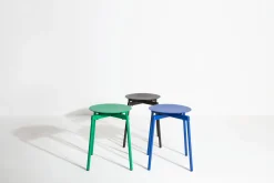Tabouret Empilable Fromme Metal Vert / Aluminium - Petite Friture