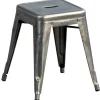 Tabouret Empilable H Indoor Metal / H 45 Cm -- Pour L'Interieur - Tolix