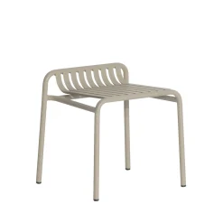 Tabouret Empilable Week-End Metal Beige / Aluminium - Petite Friture