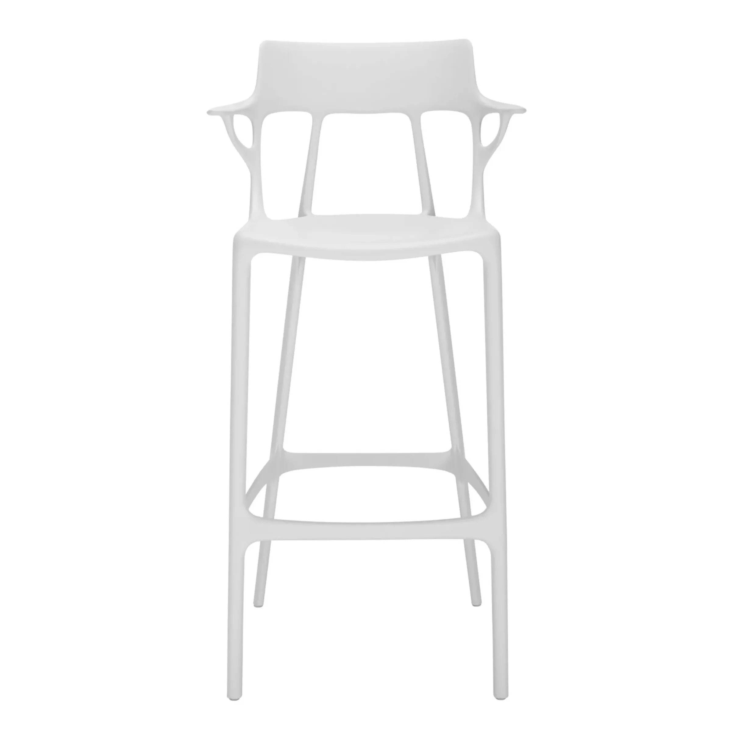 Tabouret Haut A.I Plastique/ 75 Cm - Concu Par Intelligence Artificielle - Recycle - Kartell