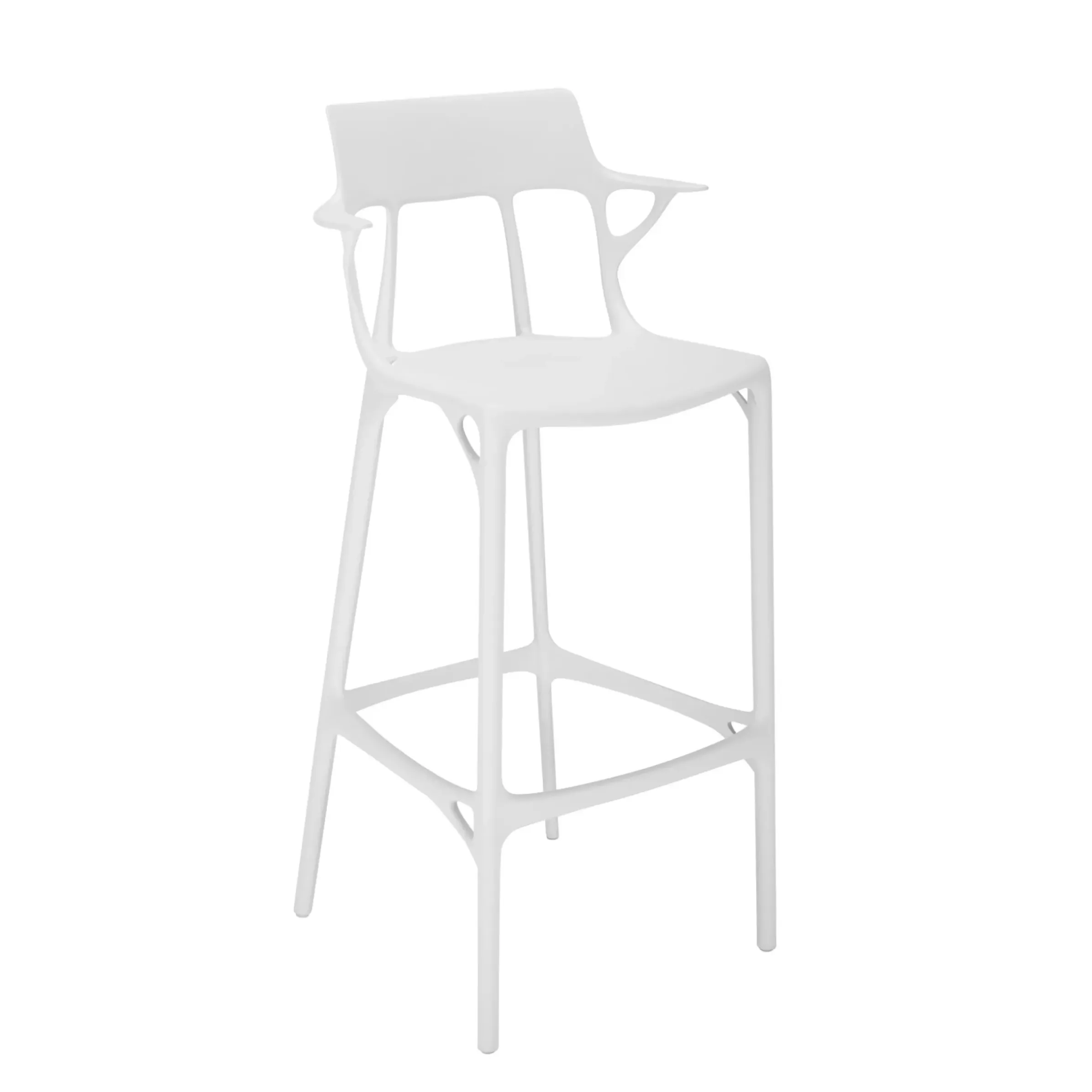 Tabouret Haut A.I Plastique/ 75 Cm - Concu Par Intelligence Artificielle - Recycle - Kartell