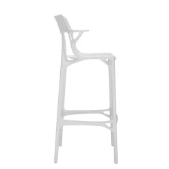 Tabouret Haut A.I Plastique/ 75 Cm - Concu Par Intelligence Artificielle - Recycle - Kartell