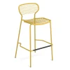 Tabouret Haut Empilable Apero Metal Jaune / H 75 Cm - Emu