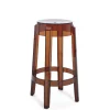 Tabouret Haut Empilable Charles Ghost Plastique Orange Marron / H 65 Cm - Kartell