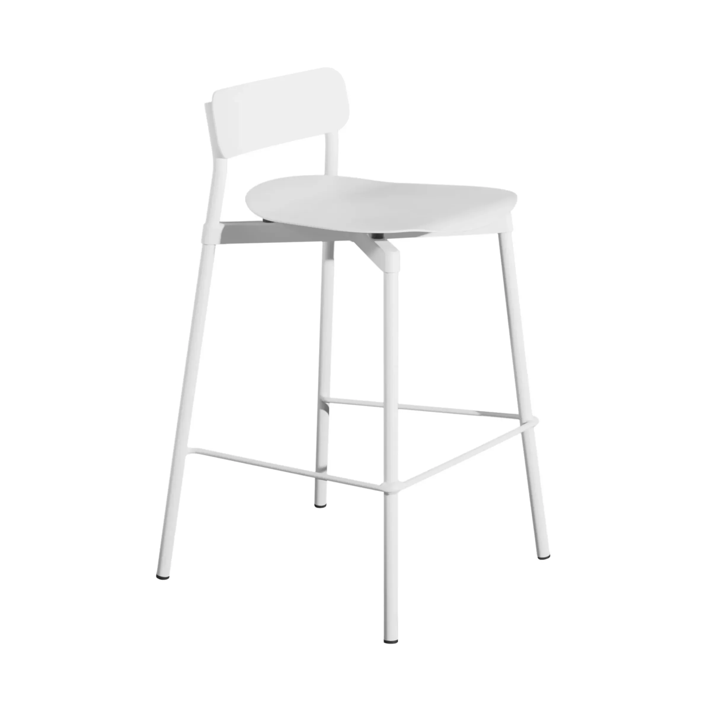 Tabouret Haut Empilable Fromme Metal/ H 65 Cm - Aluminium - Petite Friture