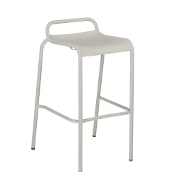 Tabouret Haut Luxembourg Metal Gris / Aluminium - H 78 Cm - Fermob