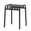 Tabouret Palissade Metal Gris Noir / H 45 Cm  - R & E Bouroullec - Hay