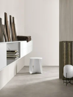Tabouret Sag Plastique/ Table H 44 Cm - Assise Polyurethane - Mdf Italia