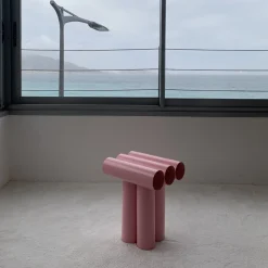 Tabouret Septem Metal/ Tubes Aluminium - Axel Chay