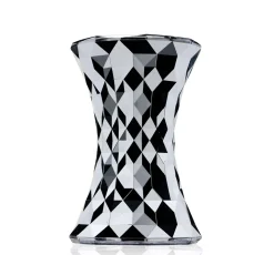 Tabouret Stone Plastique Gris Argent Metal / Metallise - Kartell