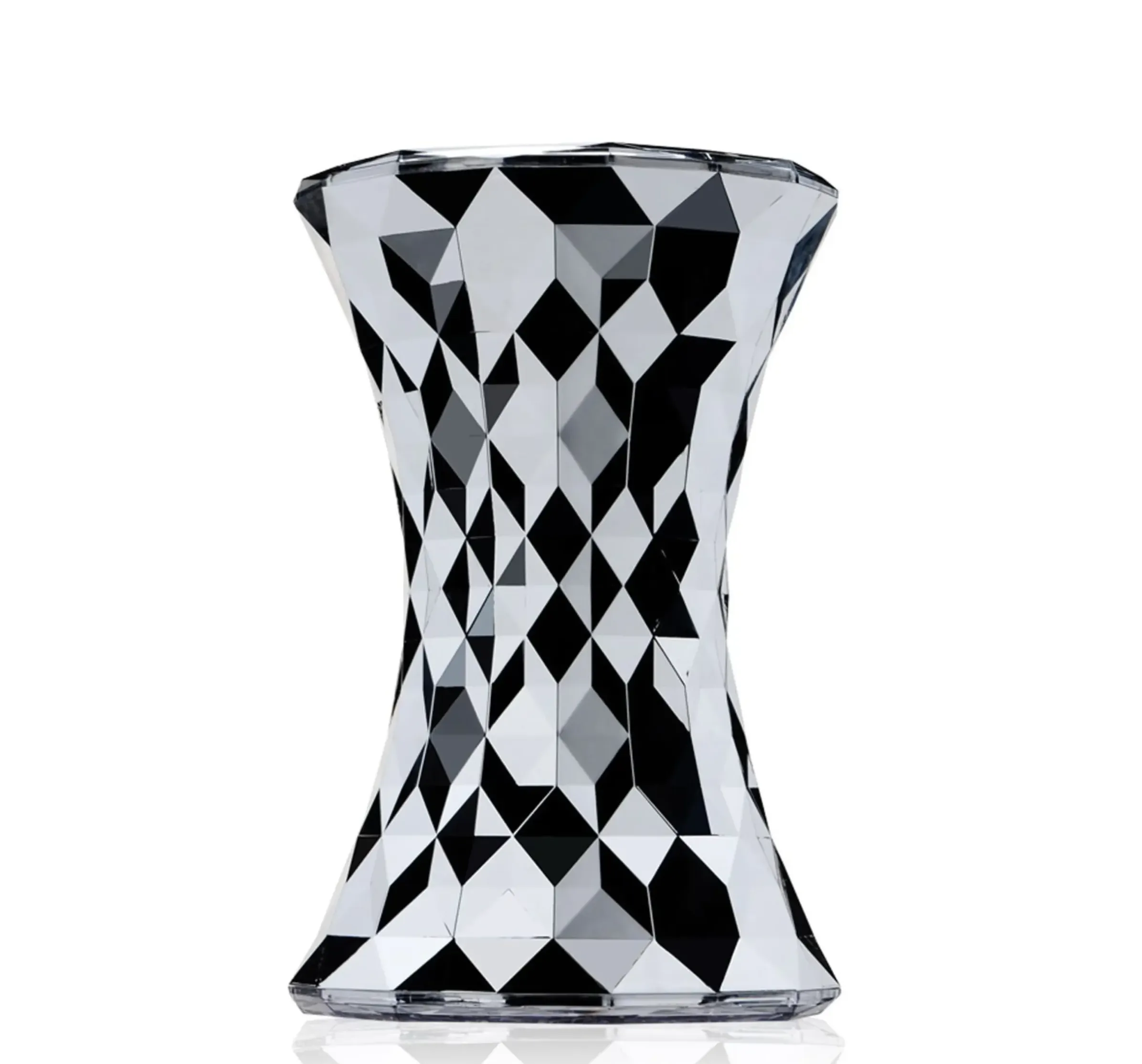Tabouret Stone Plastique Gris Argent Metal / Metallise - Kartell