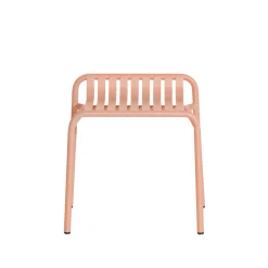 Tabouret Week-End Metal Rose / Aluminium - Petite Friture