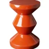 Tabouret Zig Zag Plastique Rouge Orange / Plastique Laque - Pols Potten