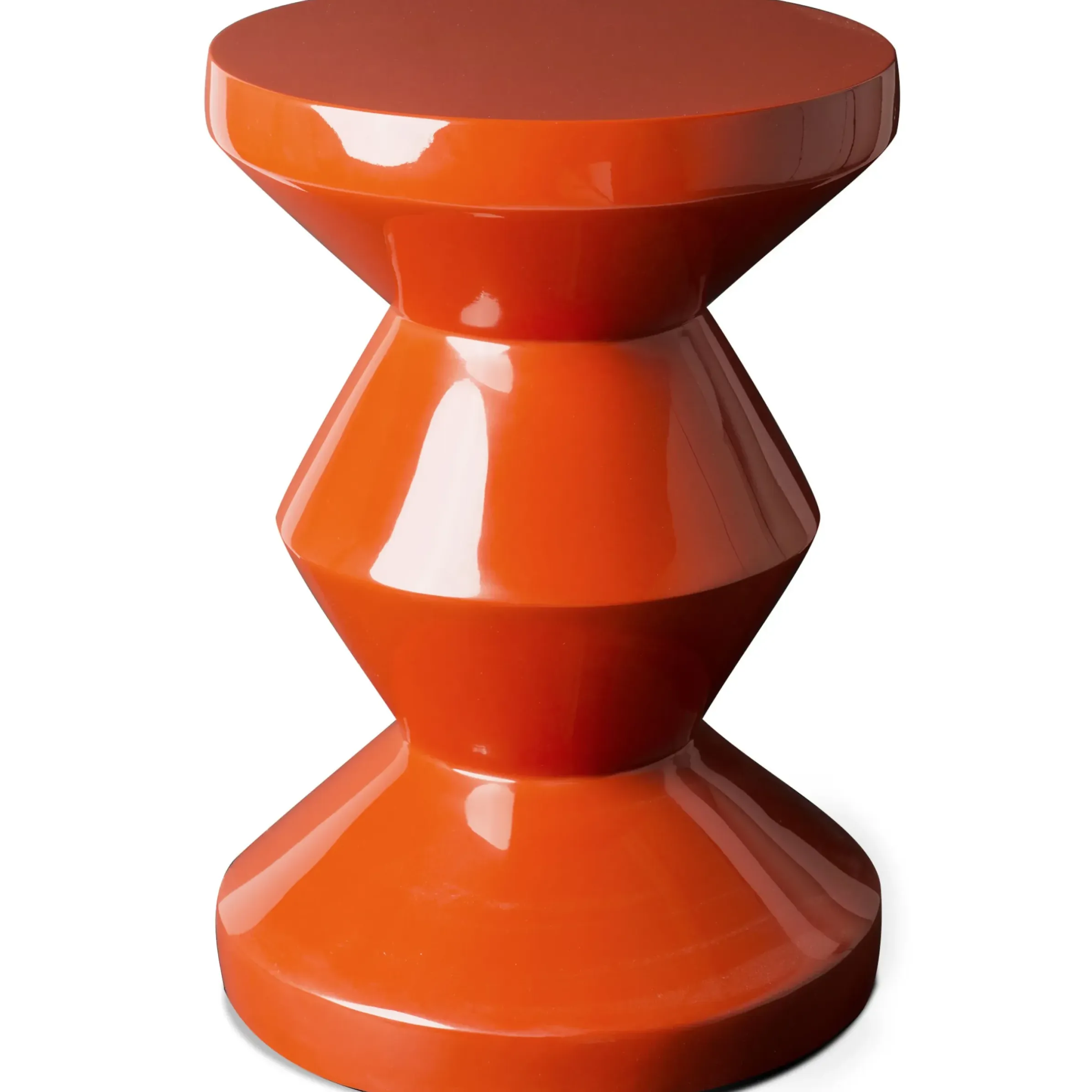 Tabouret Zig Zag Plastique Rouge Orange / Plastique Laque - Pols Potten
