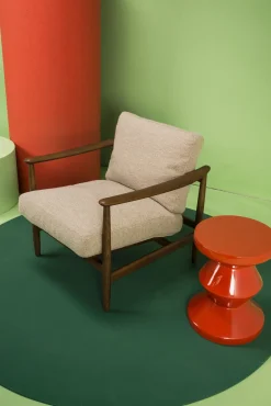 Tabouret Zig Zag Plastique Rouge Orange / Plastique Laque - Pols Potten