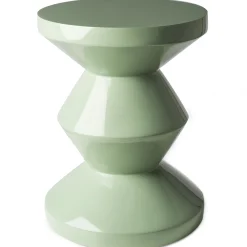 Tabouret Zig Zag Plastique Vert / Plastique Laque - Pols Potten