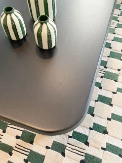 Tapis Damier  Vert / 200 X 300 Cm - Tufte Main - Maison Sarah Lavoine