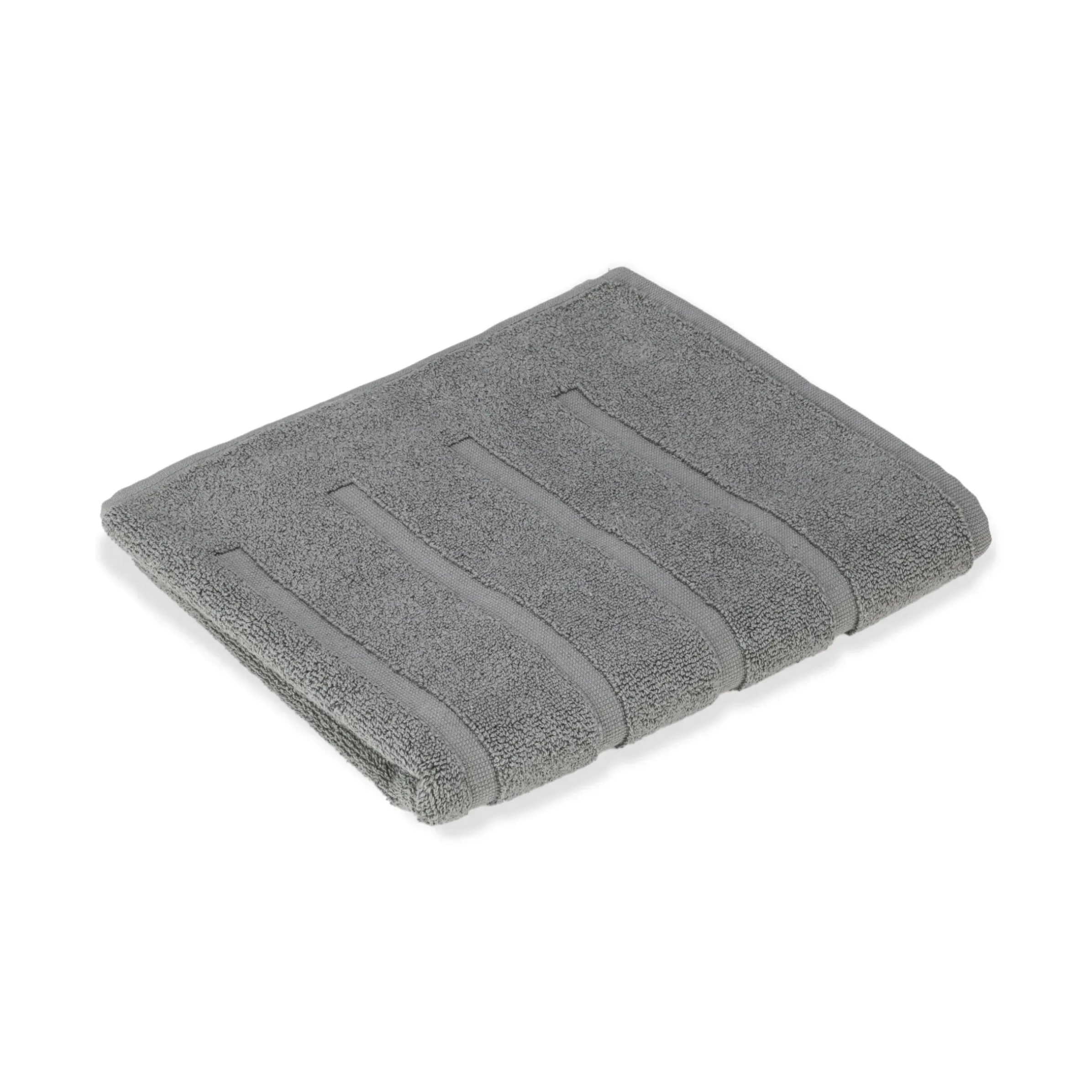 Tapis De Bain Bouclette Tissu Vert / 50 X 80 Cm - Coton Bio - Au Printemps Paris