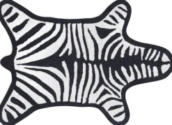 Tapis De Bain Zebra  Blanc Noir / Reversible - 112 X 79 Cm - Jonathan Adler