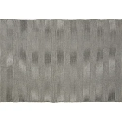 Tapis D'extérieur July Tissu Blanc Noir / 200 X 300 Cm -Polypropylene Tisse Main - Cinna