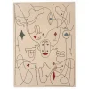 Tapis D'extérieur Silhouette Outdoor Plastique Multicolore Beige / By Jaime Hayon - 200 X 300 Cm / Fibre Pet Recyclee - Nanimarquina