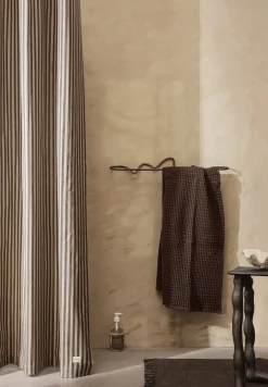 Tapis Melange  Marron / 60 X 100 Cm - Tisse Main - Ferm Living